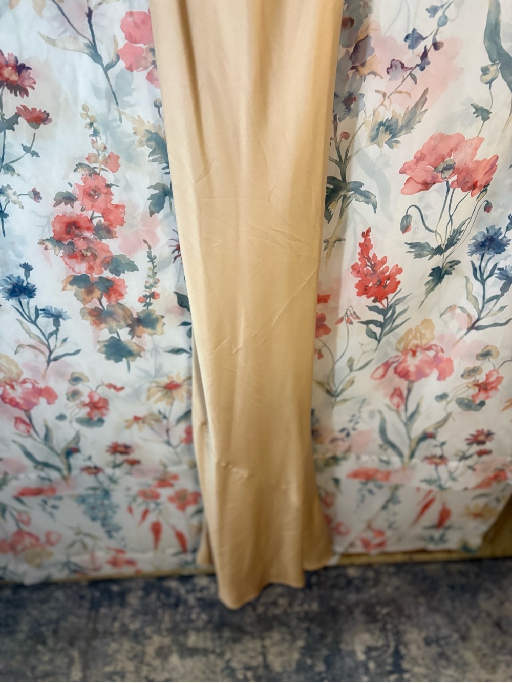 Show Me Your Mumu Satin Slip Dress in Champagne - Picture 3 of 10